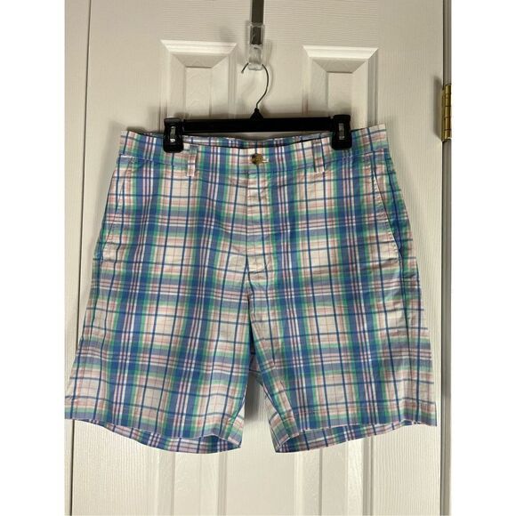 Vineyard Vines Boys Plaid Shorts Size 33 - Picture 1 of 5